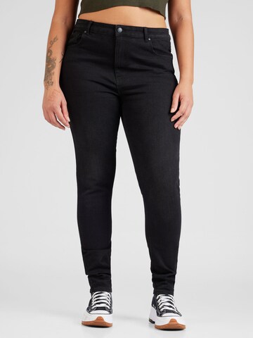 Slimfit Jeans 'Luna' di ONLY Carmakoma in nero: frontale