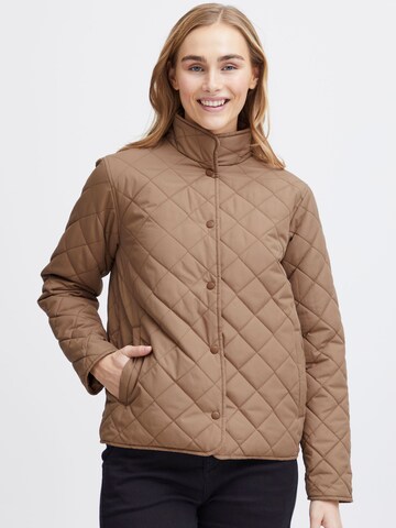 Fransa Between-season jacket ' MICHELLE ' in Brown: front