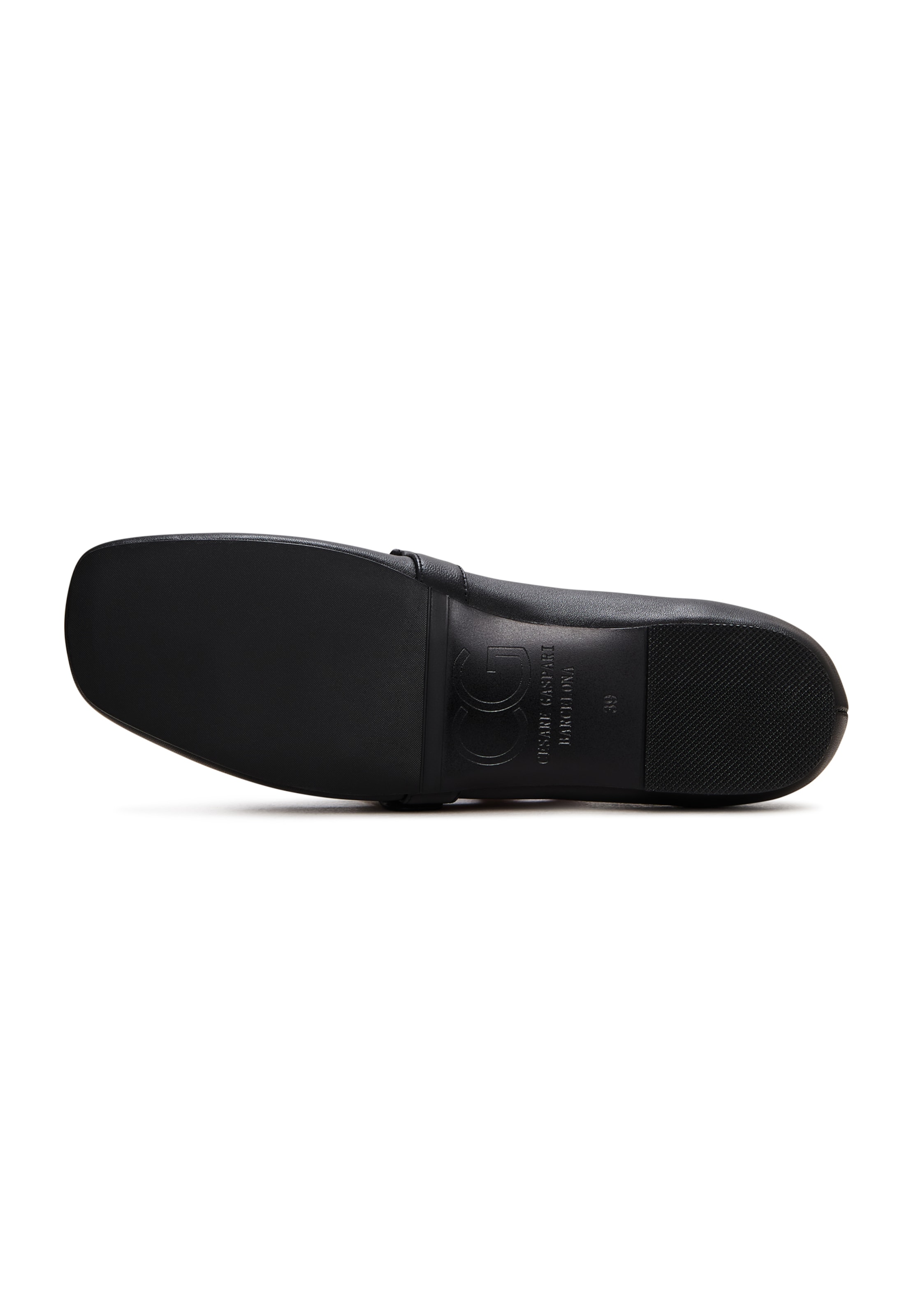 CESARE GASPARI Strap ballerina in Black