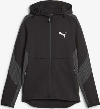 PUMA Sportsweatshirt 'EvoStripe' in schwarz / weiß, Produktansicht