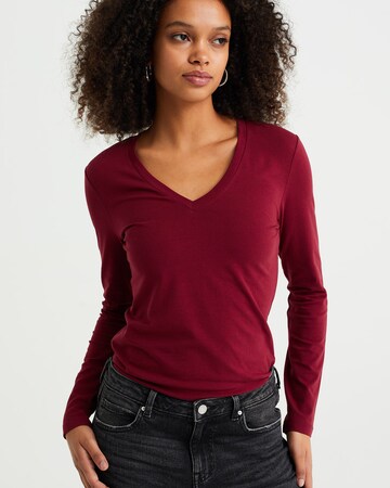 T-shirt WE Fashion en rouge : devant