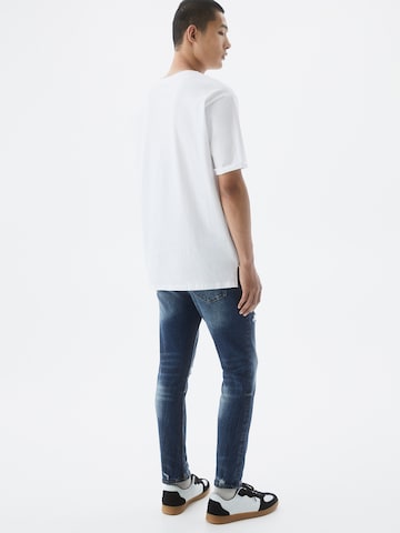 Coupe slim Jean Pull&Bear en bleu