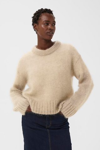 Pull-over 'SillePW' Part Two en beige : devant