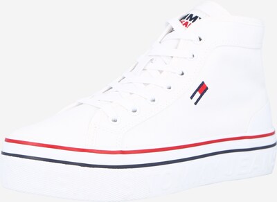 Tommy Jeans Baskets basses en bleu nuit / rouge / blanc, Vue avec produit