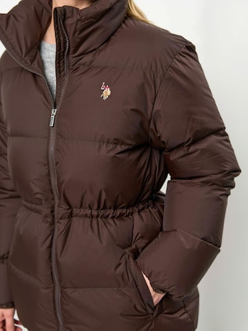 U.S. POLO ASSN. Winter jacket ' UWEdna ' in Braun