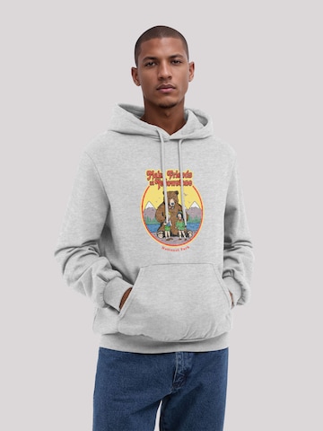 Sweat-shirt F4NT4STIC en gris : devant