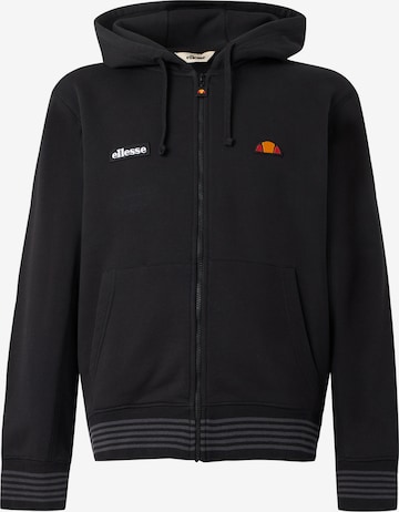 ELLESSE Sweatjacka 'Verazo' i svart: framsida