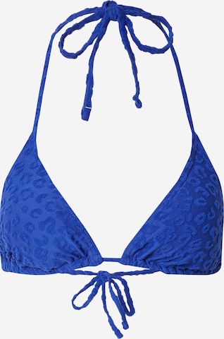 PIECES - Triángulo Top de bikini 'ANYA' en azul: frente