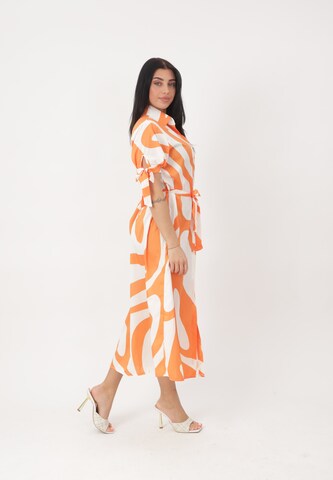 Elara Blusekjole i orange