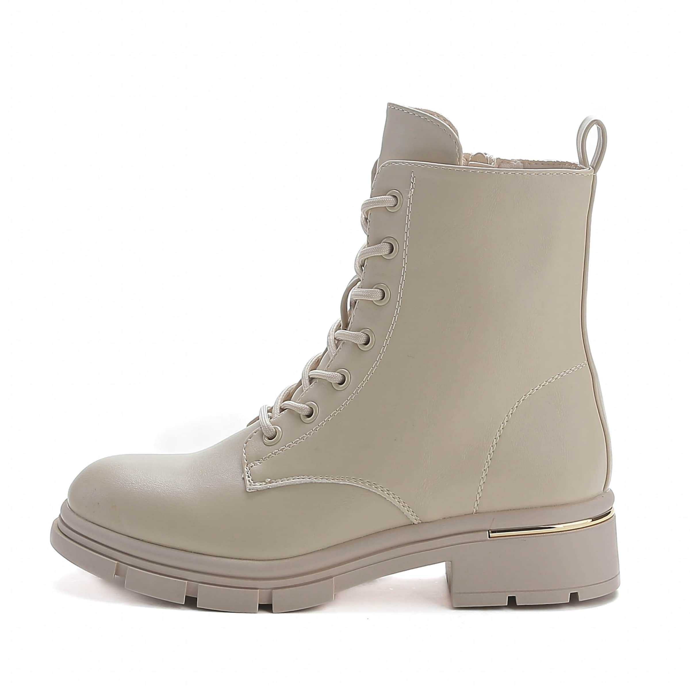 Stivaletto stringato di Elara in beige