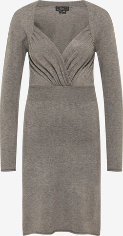 faina Knitted dress in Grey: front