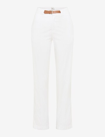 BRAX Bandplooibroek ' Madison ' in Wit: voorkant