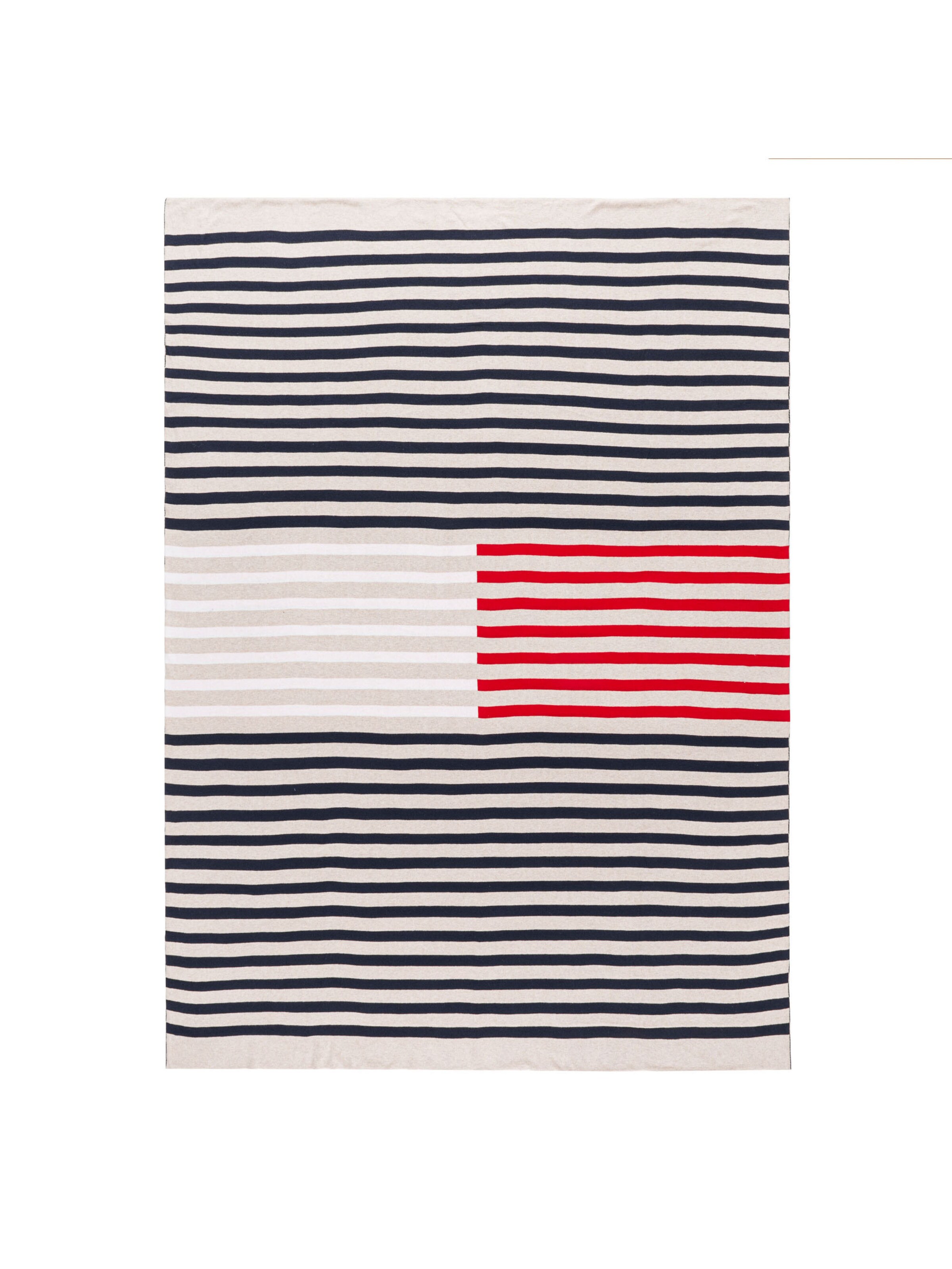 Couvertures 'BRIGHTON' TOMMY HILFIGER en beige : devant