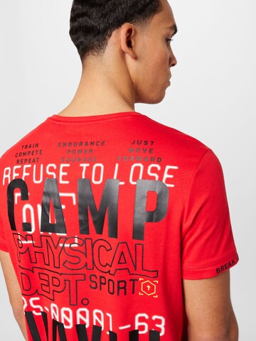 CAMP DAVID Shirt in Rood