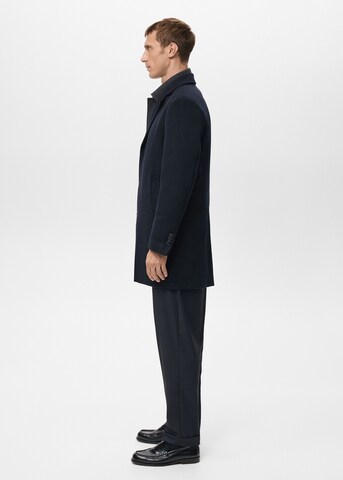 MANGO MAN Between-Seasons Coat in Blue