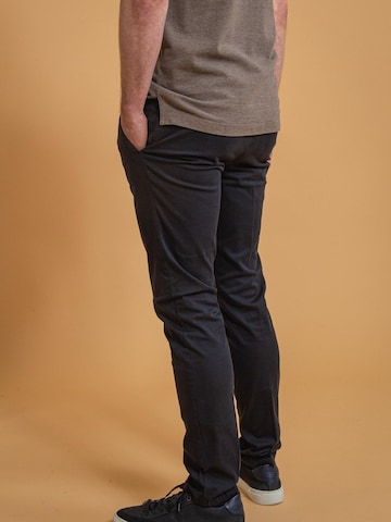 Coupe slim Pantalon chino Profuomo en bleu
