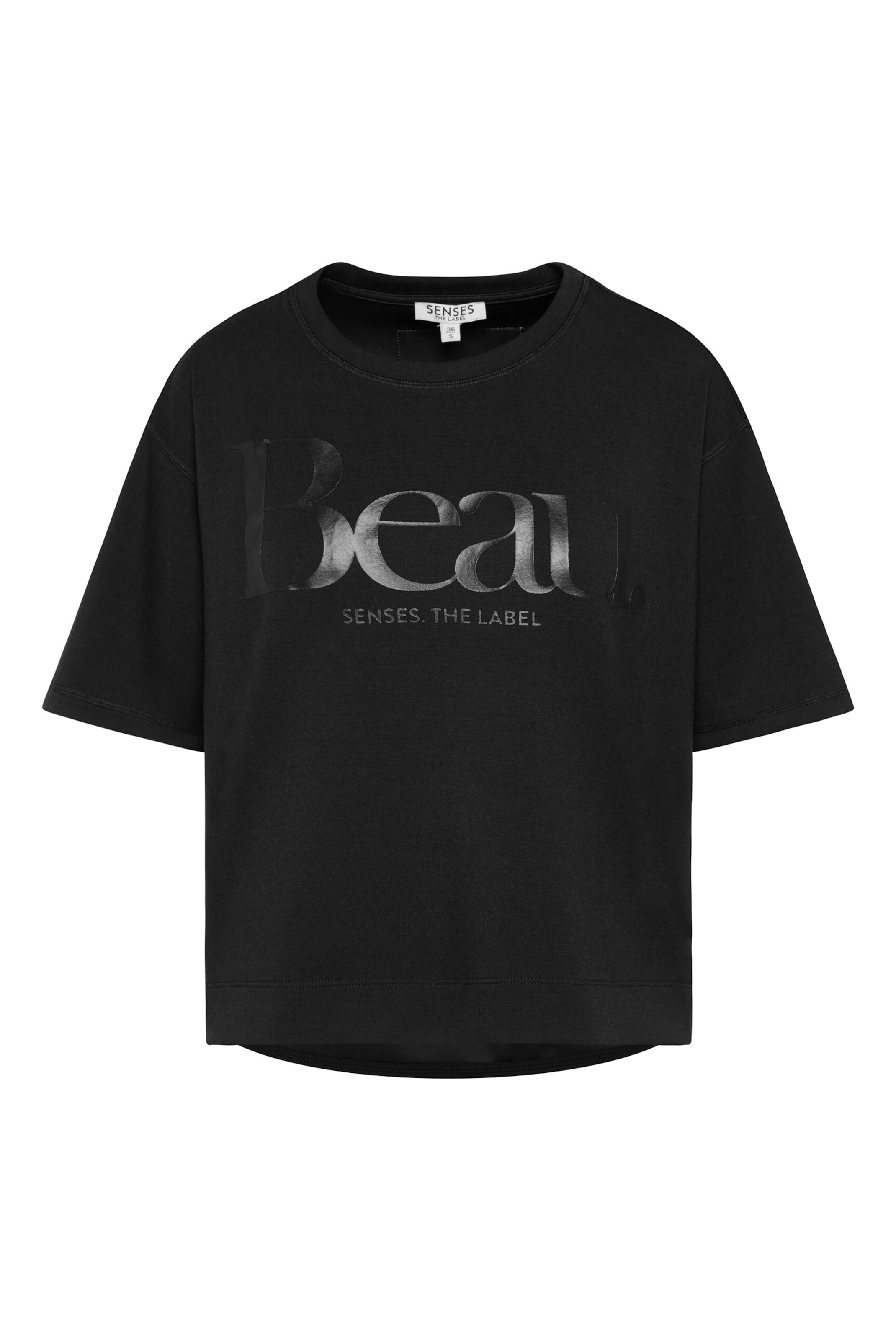 SENSES.THE LABEL Sweatshirt in Schwarz: Vorderseite