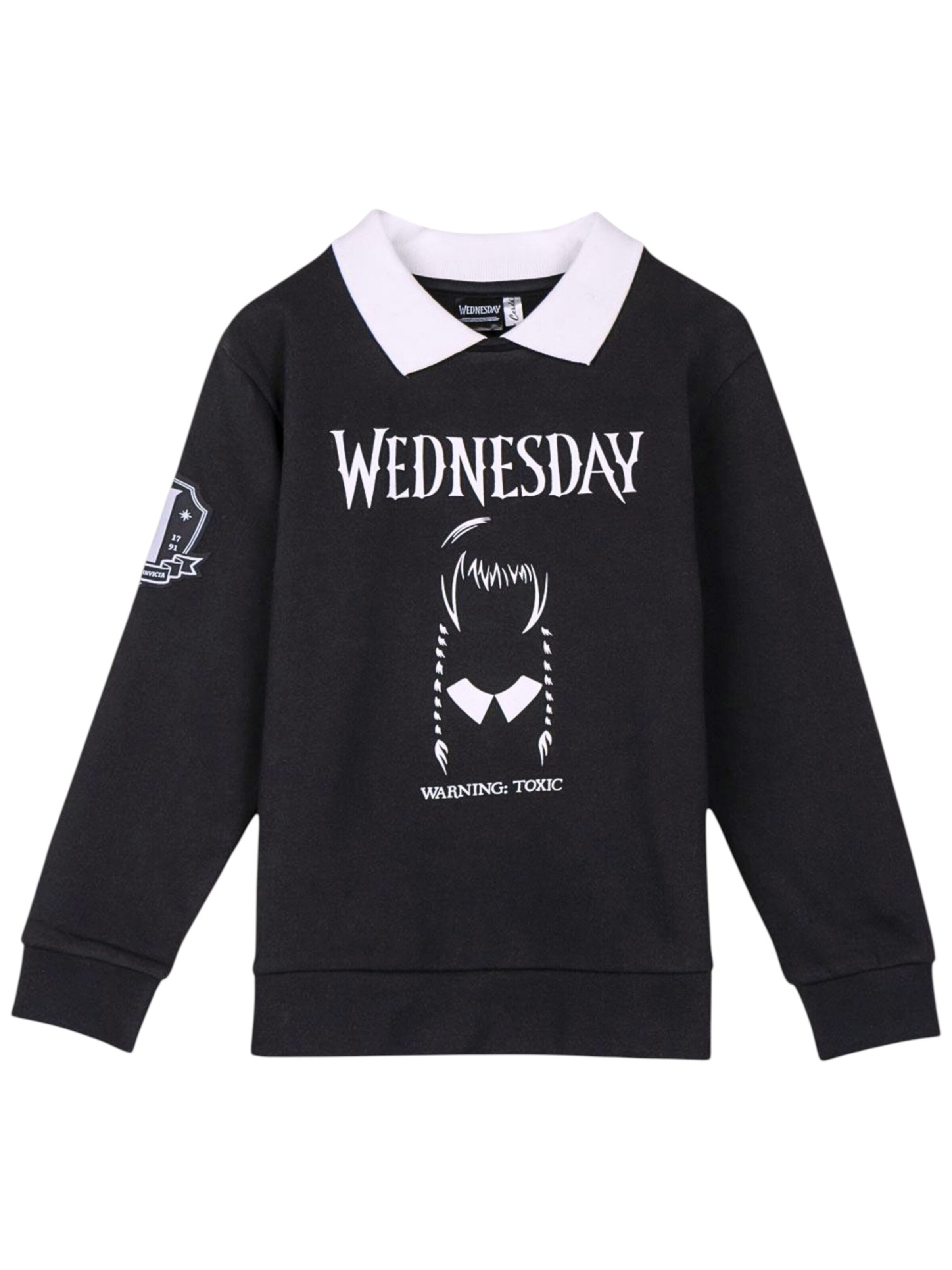Wednesday Sweatshirt in Black: front