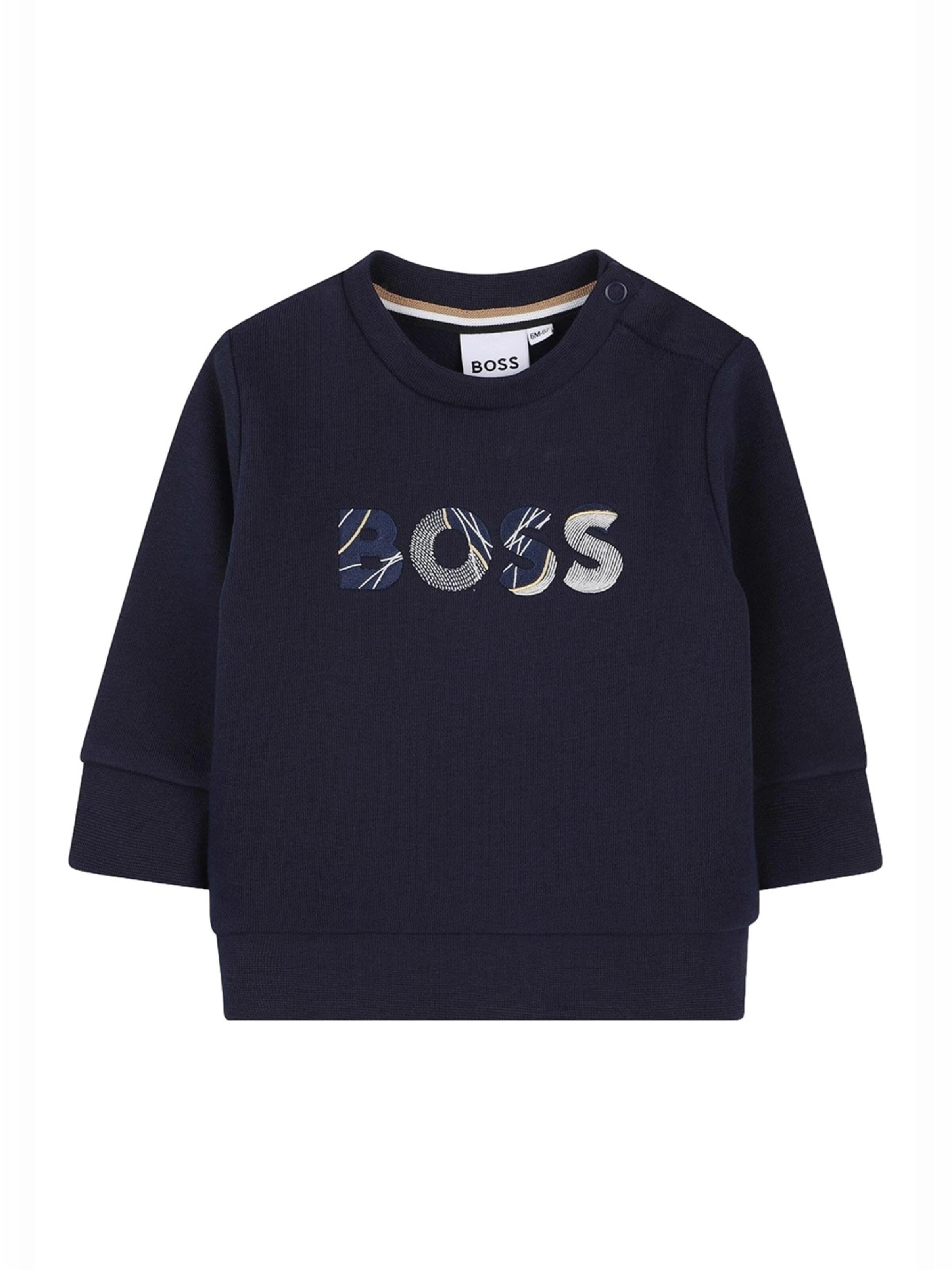 Sweat BOSS en bleu : devant