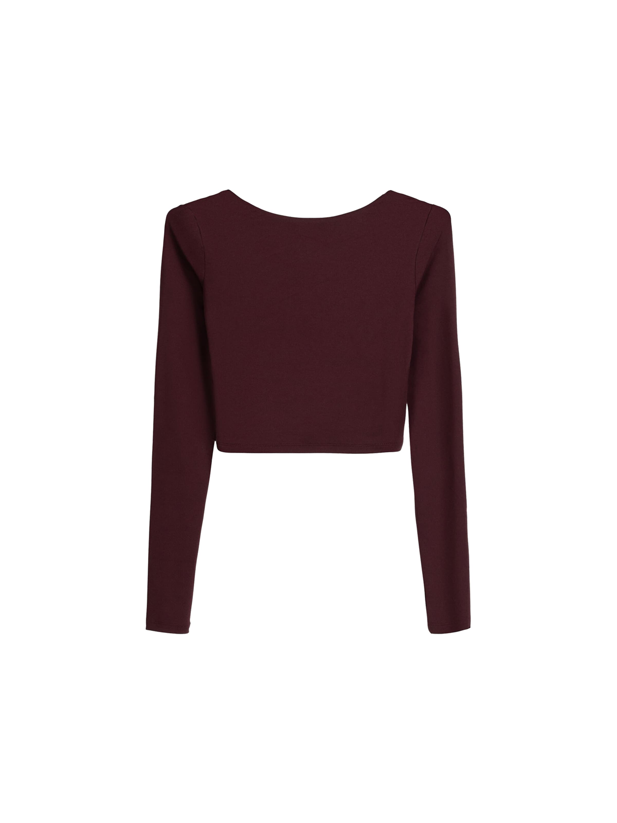 BershkaMajica - crvena boja: prednji dio