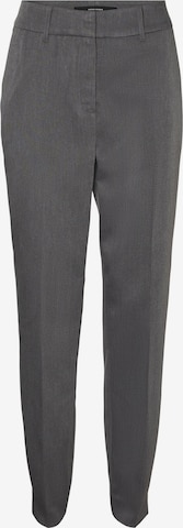 VERO MODA Tapered Bukser med fals 'Beate' i grå: forside