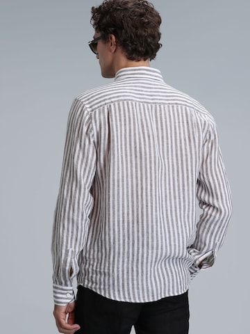 Coupe regular Chemise 'New' Lufian en marron