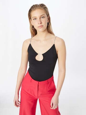 WEEKDAY Top in Zwart: voorkant