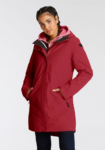 ICEPEAK Raincoat in Red: front