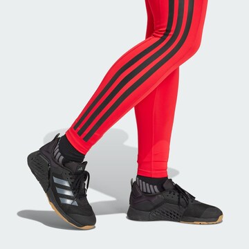 ADIDAS PERFORMANCE Skinny Sporthose 'Optime' in Rot
