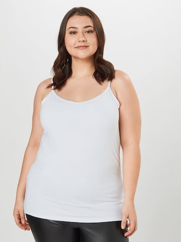 Zizzi Top in White: front