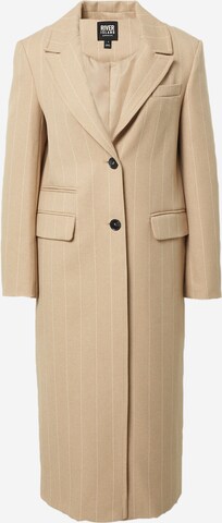 River Island Tussenmantel in Beige: voorkant