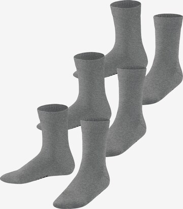 FALKE Socks 'Family 3-Pack' in Grey: front