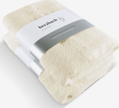 Herzbach home Duschtuch 'Pura' in 70x140 cm in creme, Produktansicht