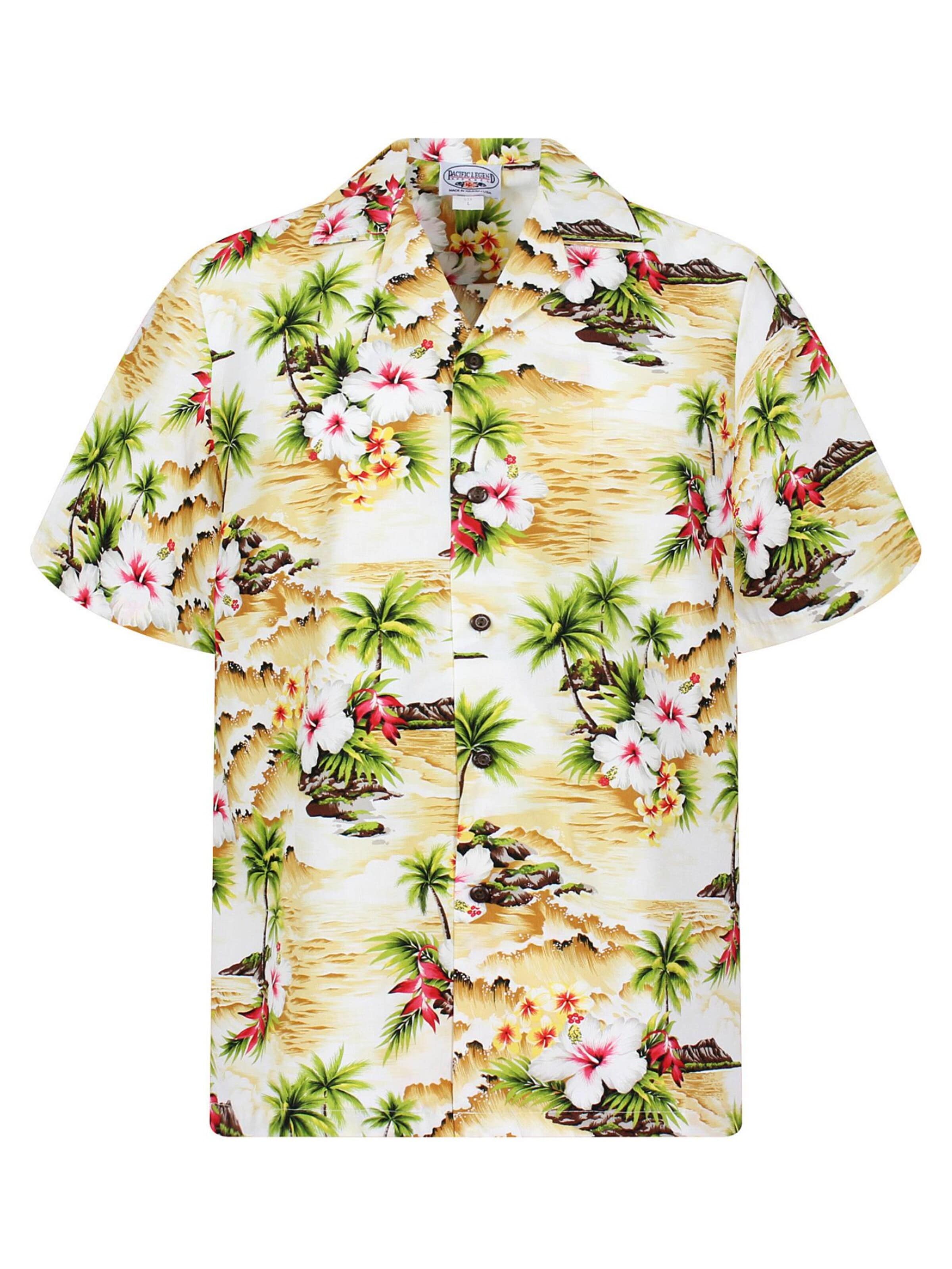 Pacific Legend Overhemd 'Welle' in Beige: voorkant