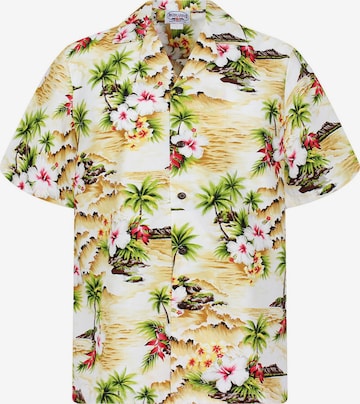 Pacific Legend Overhemd 'Welle' in Beige: voorkant