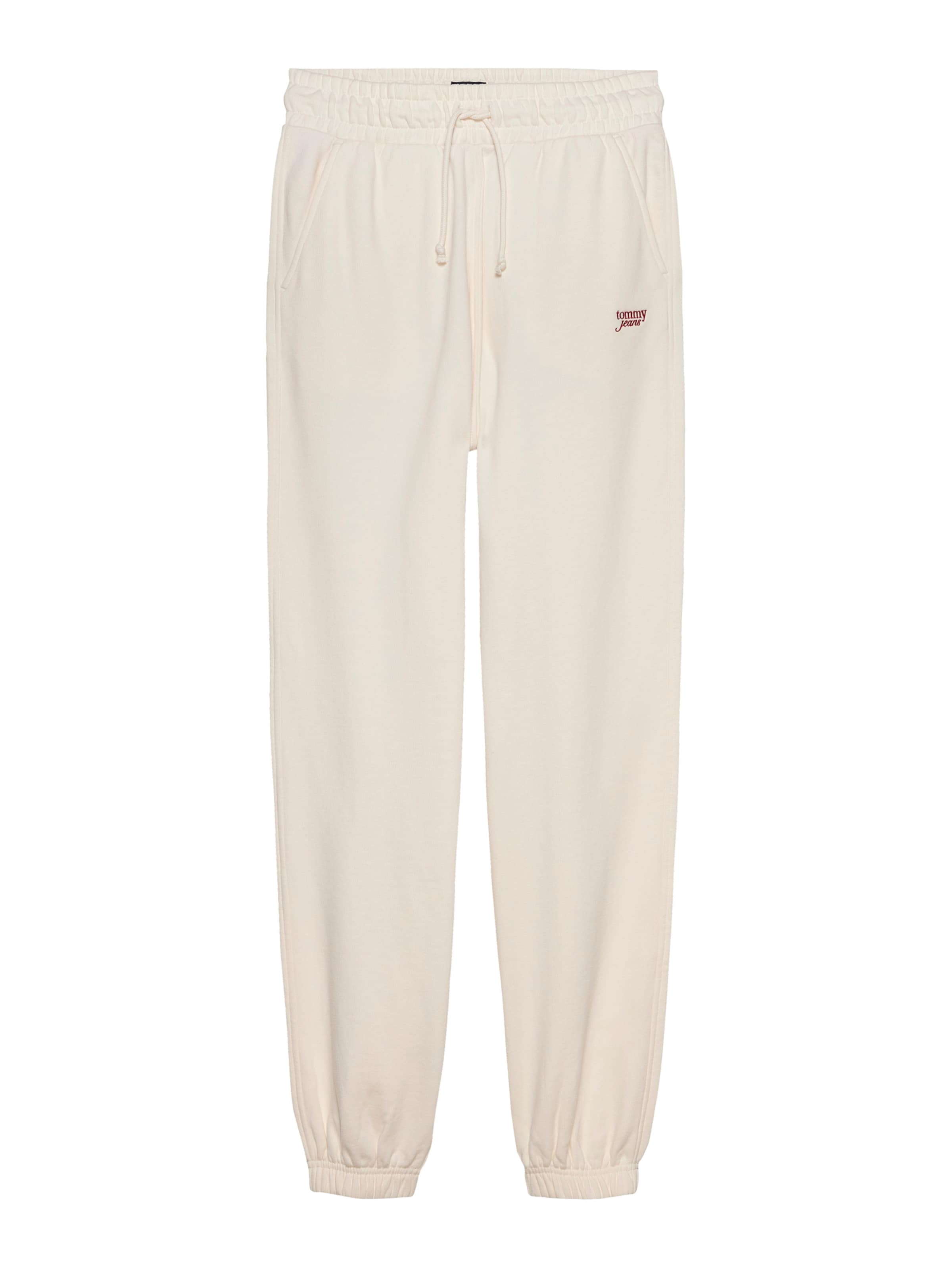 Tapered Pantaloni de la Tommy Jeans pe alb: față