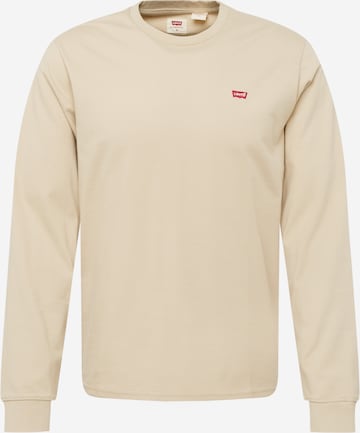 LEVI'S ® Shirt 'LS Original HM Tee' in Beige: voorkant