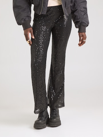 Hailys - Flared Calças em preto: frente