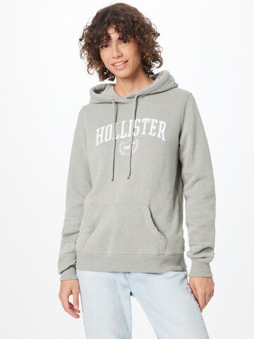 Sweat-shirt HOLLISTER en gris : devant