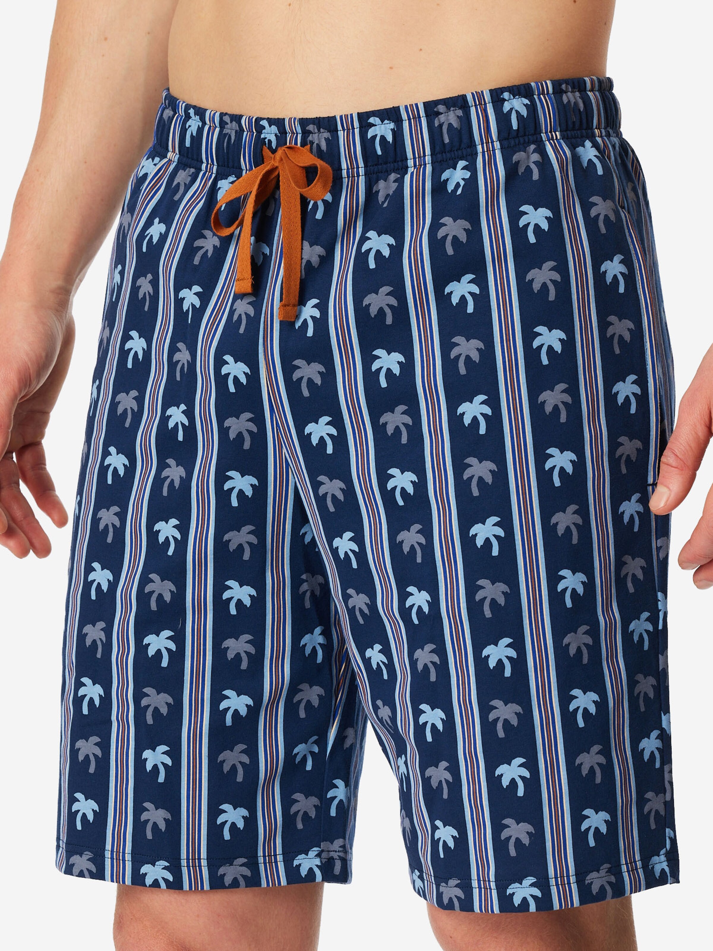 SCHIESSER Pajama pants 'Mix Relax' in Blue: front
