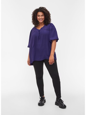 Zizzi Bluse 'XHERU' in Blau