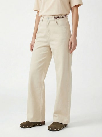 KAVAZI - Loosefit Calças de ganga em branco: frente