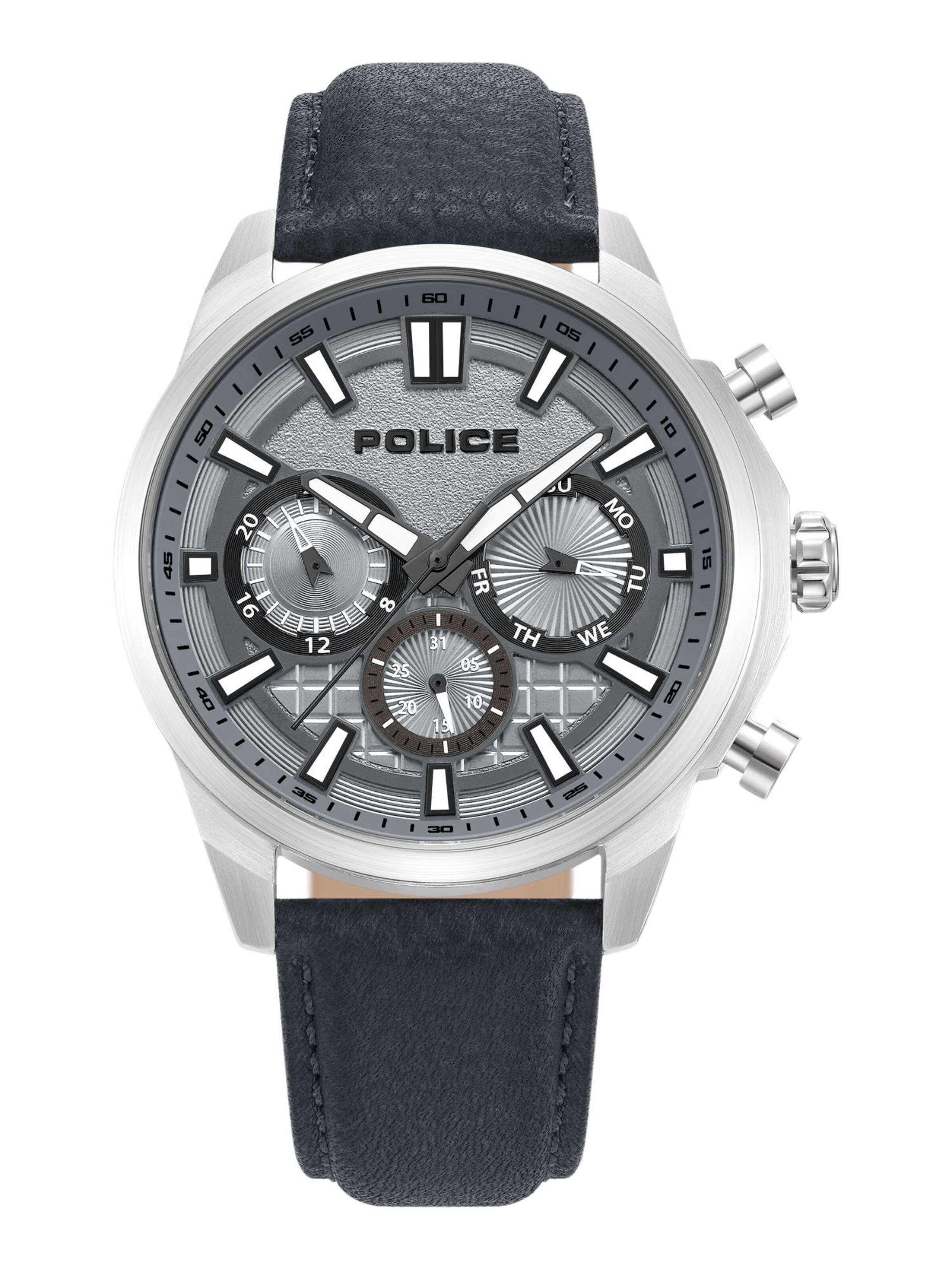 POLICE Analoog horloge 'Rangy' in Zilver: voorkant