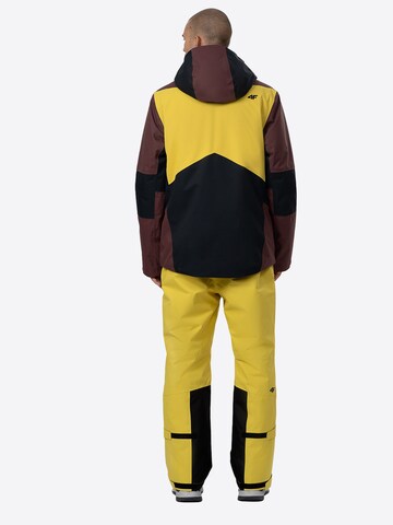 Regular Pantalon outdoor 4F en jaune