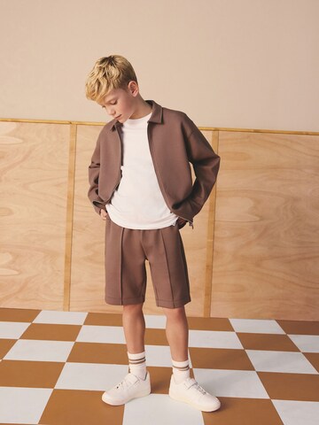 Next Sweatjacka i brun