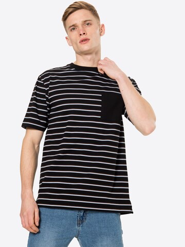 Coupe regular T-Shirt SCOTCH & SODA en noir : devant