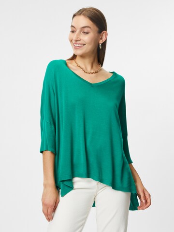 Grace & Mila - Pullover 'EXISTENCE' em verde: frente