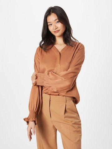 Ibana Blouse 'Talan' in Bruin: voorkant