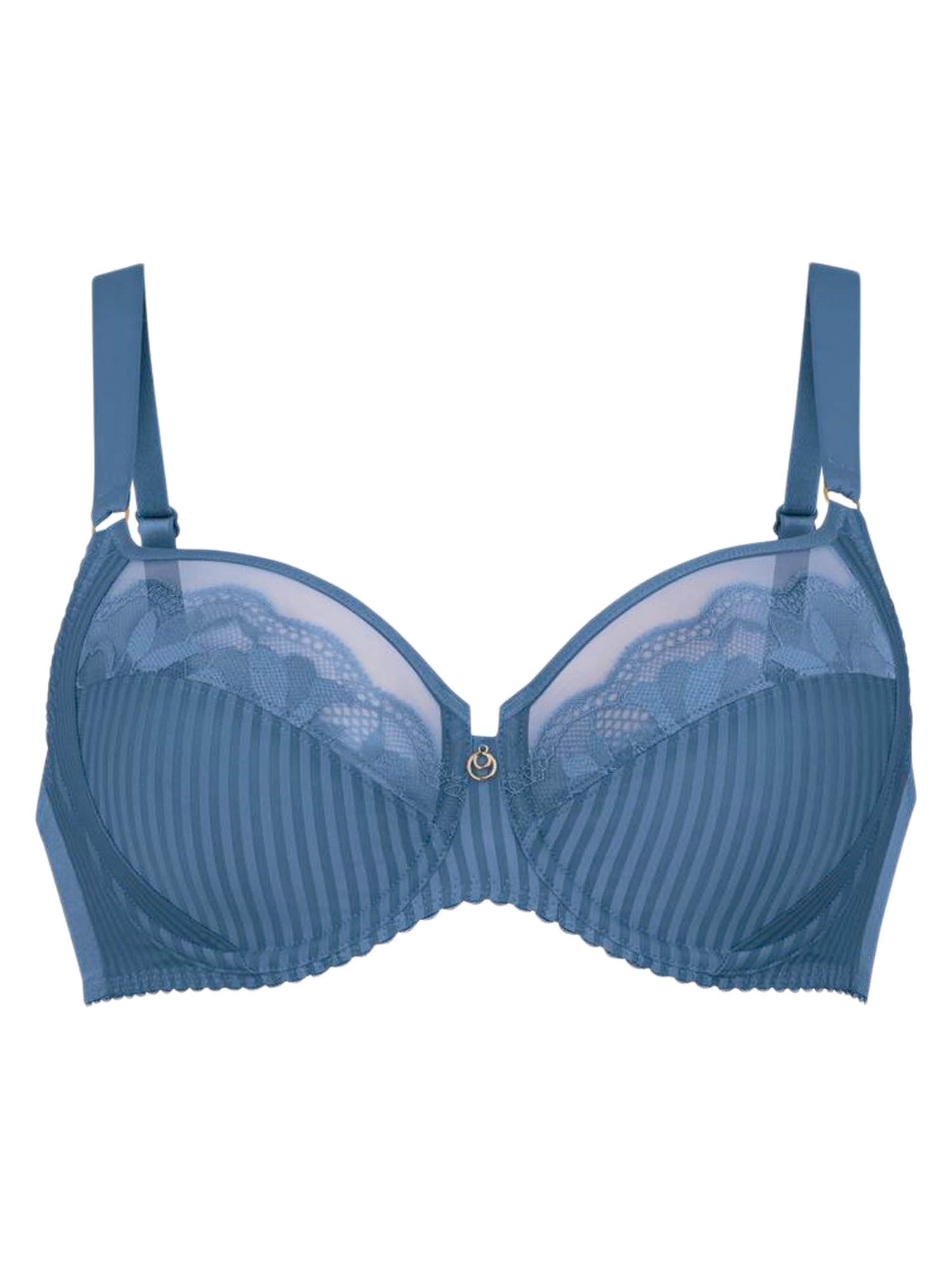 ROSA FAIA Bra 'Sita' in Blue: front