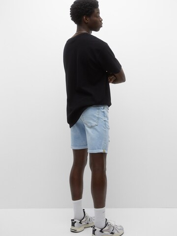 Pull&Bear Regular Shorts in Blau